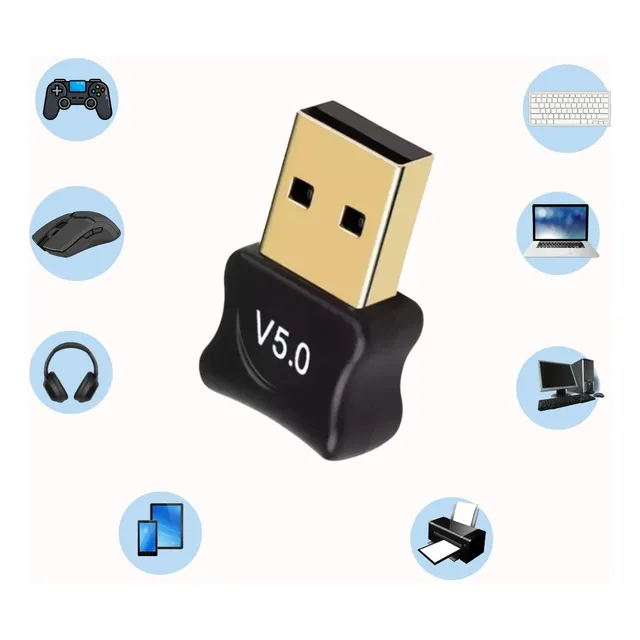 Adaptador Bluetooth Conector Pc Dongle Usb Fone Ouvido 5.0