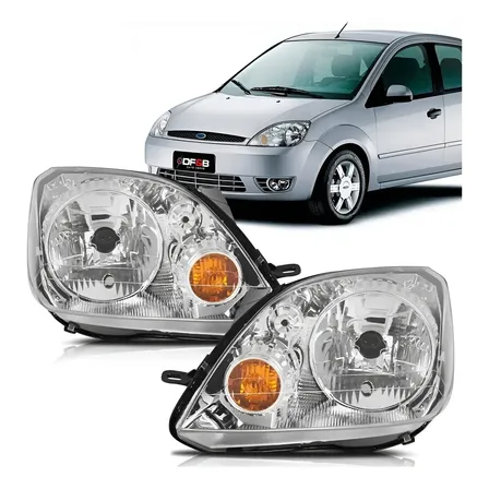 Farol Fiesta 2003 2004 2005 2006 2007 Hatch Sedan