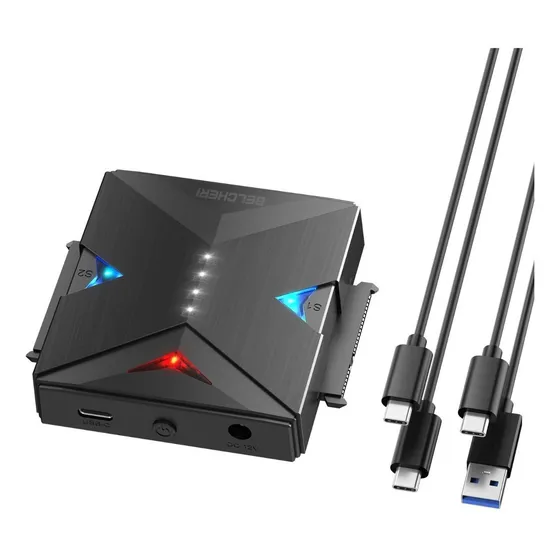 Docking Station Doble Bahia Usb 3.2 Sata 2,5 / 3,5 Belcheri