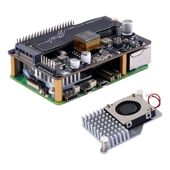Geeekpi P33 M.2 Nvme M-key Poe Con Enfriador Para Raspberry
