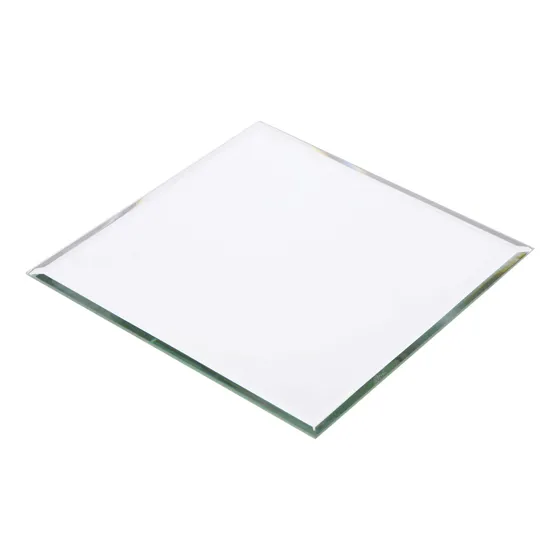 Espejo De Vidrio Biselado Cuadrado De 3 Mm Plymor, 6 Pulgada