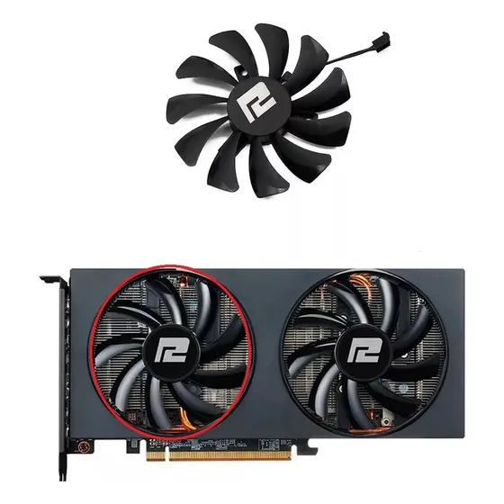 Cooler Para Powercolor Fighter 5600 5700 / 6600 6700 Xt 85mm