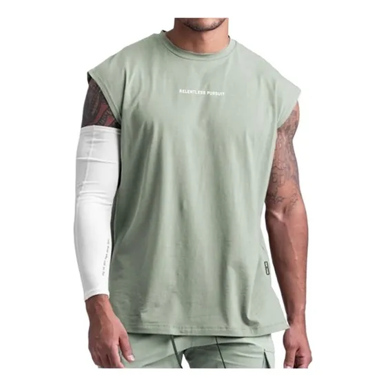 Camiseta/camisa Secado Rápido Sin Mangas Con Cuello Redondo