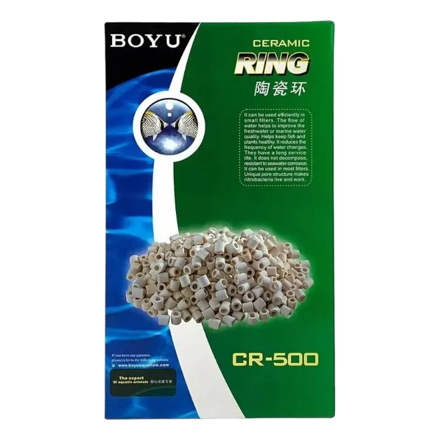 Boyu Anillos Canutillos Aros Cerámica 500gr Peceras Acuarios
