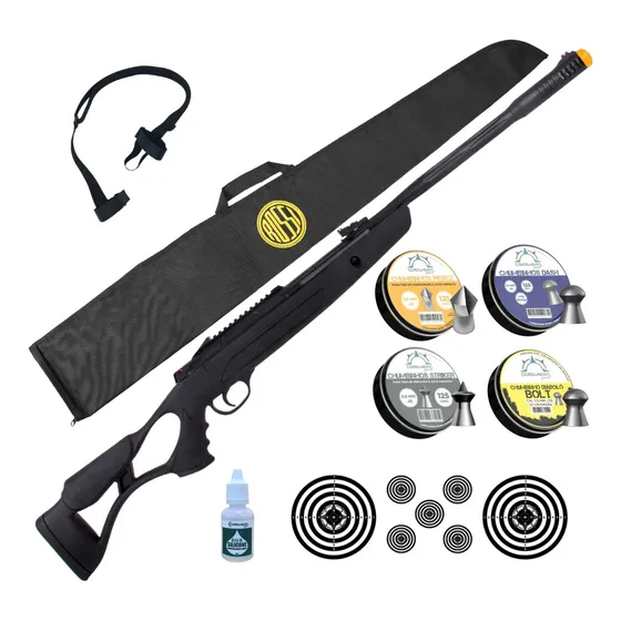 Carabina Gásram 60kg Hatsan Airtact Ed Pressão Rossi 5,5mm