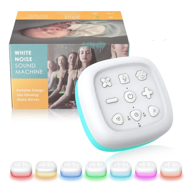Lámpara Recargable Bluetooth Ruido Blanco Bebé Adulto Niños