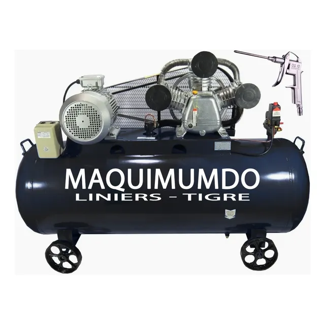 Compresor 7.5 Hp 500 Lts 380v Maquimundo Liniers Y Tigre Color Gris Fase Eléctrica Trifásica Frecuencia 50 Hz
