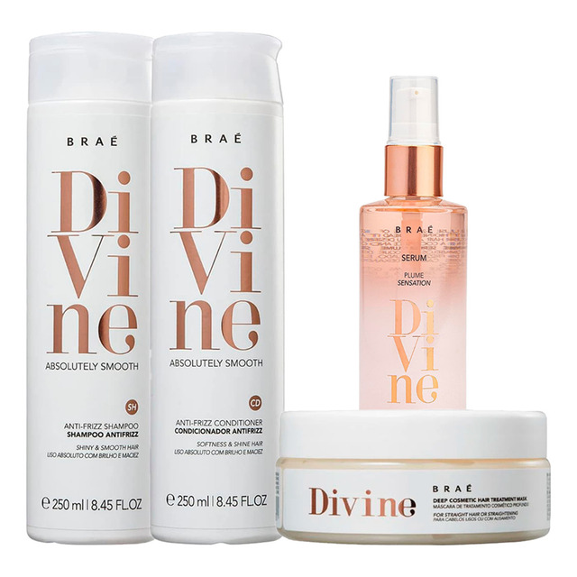 Braé Divine Kit Com 4 Produtos (sh+cd+másc+óleo) Braé Divine Kit Com 4 Produtos (sh+cd+másc+óleo)