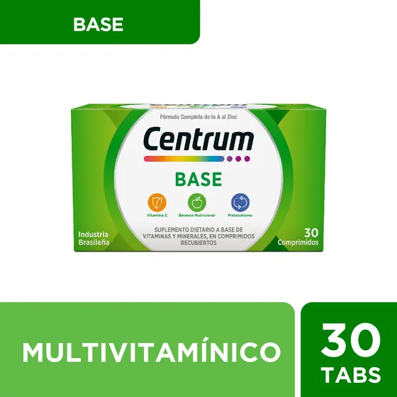 Centrum Base Multivitamí­nico Multimineral Suplemento 30comp Sabor No