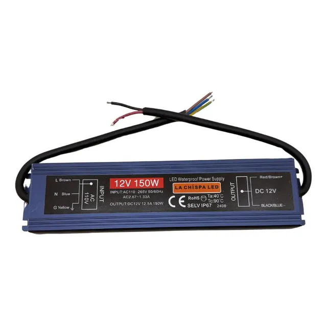 Fuente Generica De Poder 12v 12.5amp 150w Exterior