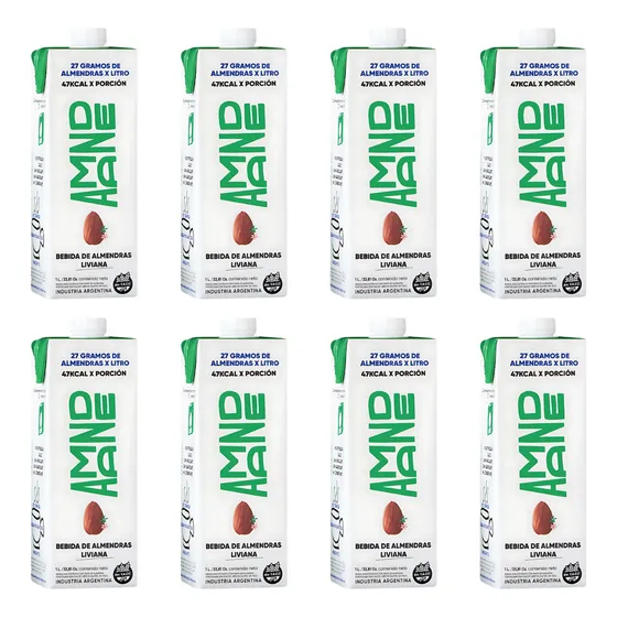 Leche De Almendras Liviana Amande 1 L Caja X8 Unidades