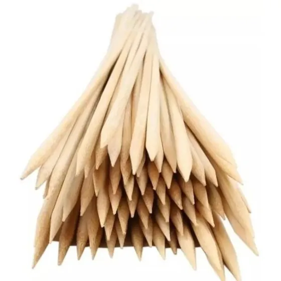 Palos Anticuchos Gruesos 40cm Brochetas Pinchos Papa Tornado