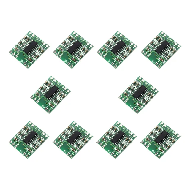 10x Mini Amplificador De Som Pam8403 Estéreo 2ch 3w Cada