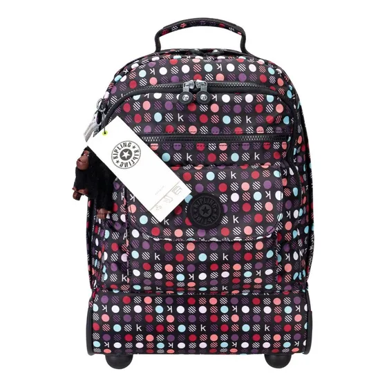 Mochila Escolar Rodinhas E Alças Kipling Original Importada 