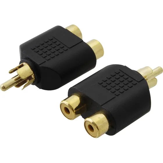 Adaptador Rca Tipo Ye De Audio Convertidor De 2 A 1