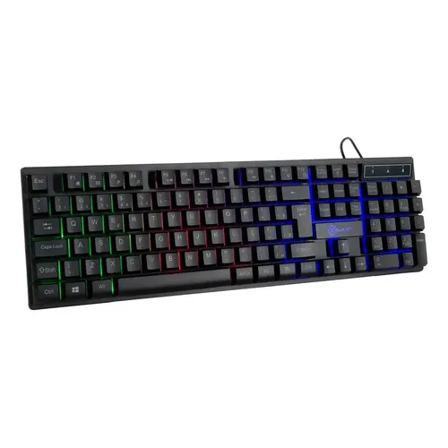 Teclado Gamer K-Mex Shuriken KMJ9 Semimecânico LED USB QWERTY