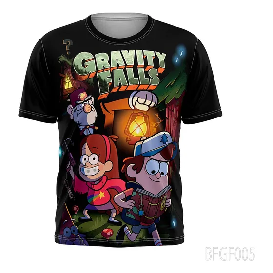 Franela Para Niños Y Niñas Gravity Falls, Sublimadas