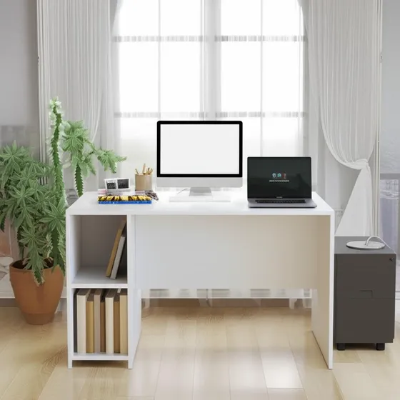 Escritorio Su-office Net Melamina De 1.2m X 75cm X 60cm Blanco