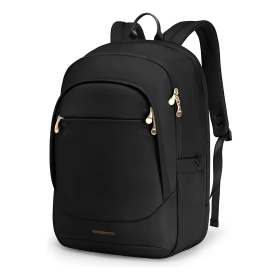 Mochila Ligera E Impermeable, Negro, Para Laptop De 43.94 Cm