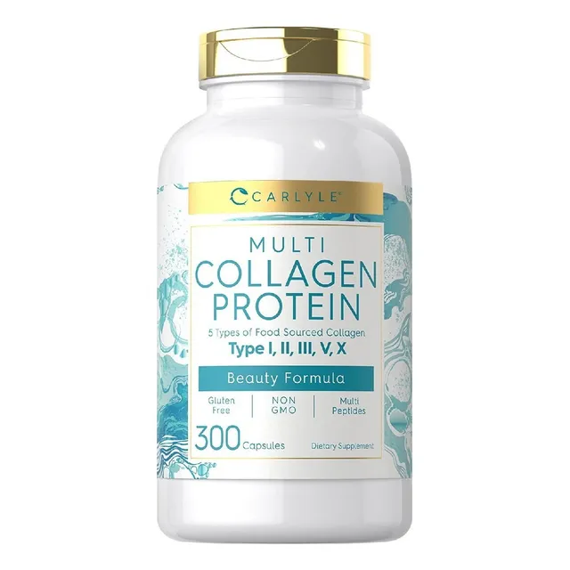 Proteína De Colágeno Múltiple Carlyle 300 Capsulas Sabor Neutro