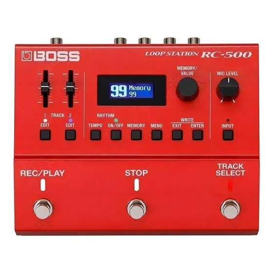 Pedal de efecto Boss Loop Station RC-500 rojo | Cuotas sin interés