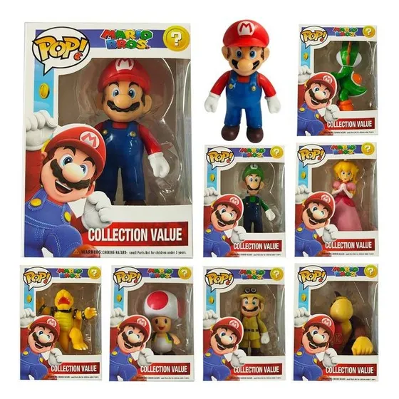 Muñecos Pop Mario Bros Coleccionables Tipo Fun Ko