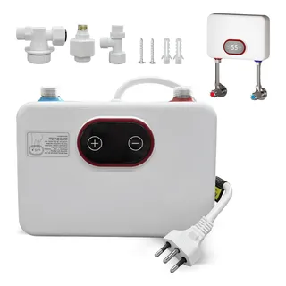Aquecedor Água Versátil 3 Temperaturas 5500w/banho E Cozinha Branco 220v