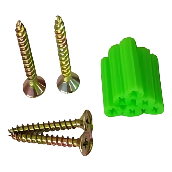 Ramplug Con Tornillo Cabeza Plana 6mm 50und  Hr-194