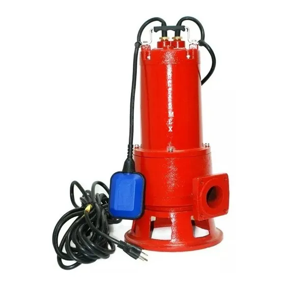 Bomba Trituradora Para Agua Residual 1hp Wqd10-7-0.75qgf