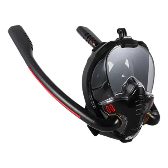 Máscara De Snorkel De Doble Tubo Completamente Seca Buceo