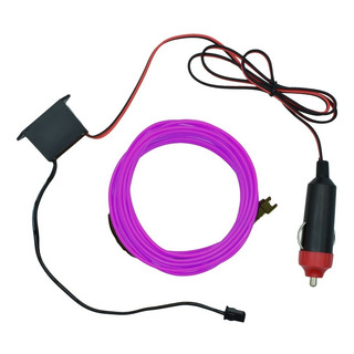 Hilo Luz Neon Led Rollo De 3 Metros Morado Con Encendedor Hilo Luz Neon Led Rollo De 3 Metros Morado Con Encendedor