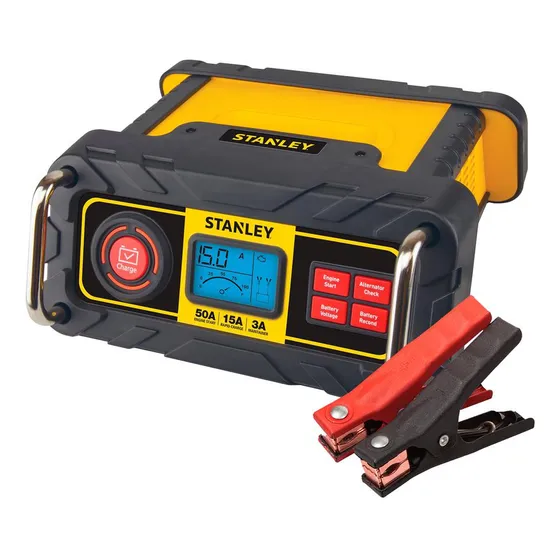Cargador Batería 12v Carro Moto 15 Amperio Stanley Iniciador