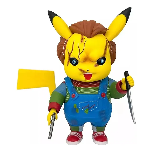Figura Pikachu Cosplay Chucky Good Guy Terror Anime Pokemon