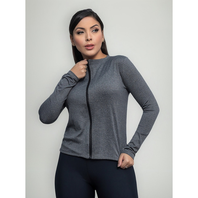 Casaquinho Fit Blusa Treino Proteção Solar Uv Praia Academia Casaquinho Fit Blusa Treino Proteção Solar Uv Praia Academia
