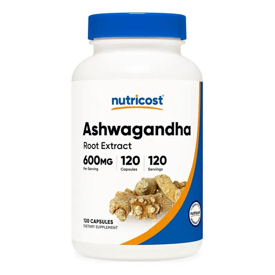 Nutricost Ashwagandha Suplemento De Hierbas 600 Mg - 120 Cap Sabor Sin Sabor