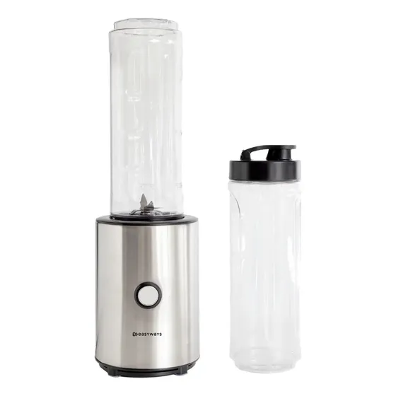Licuadora Personal Nutriblender Go Dos Vasos 600 Ml Easyways Gris