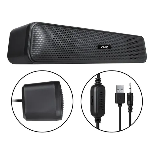 Soundbar Kapbom KA-8557 Preto 8W 5.1 Bluetooth USB Portátil Mãos