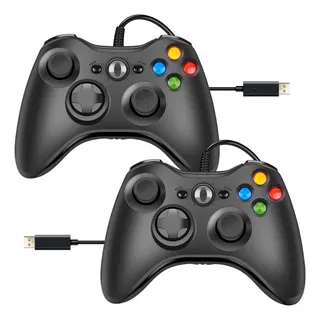 Kit 2 Controle CompatĂvel Xbox 360 Pc Windows Notebook C Fio Kit 2 Controle CompatĂvel Xbox 360 Pc Windows Notebook C Fio