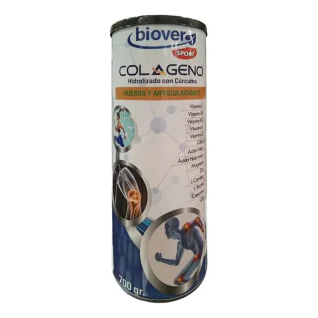 Colágeno En Polvo Biover Lata 700g Inc/envio