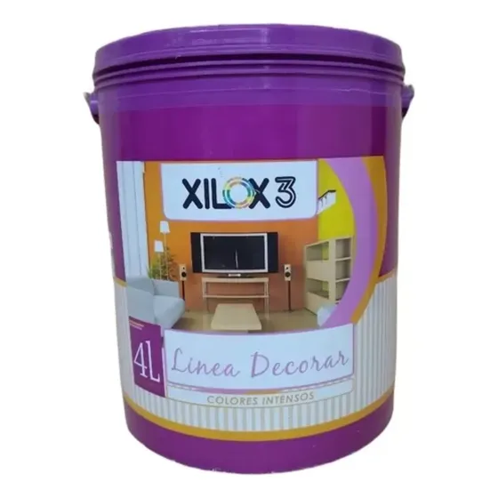 Latex  Xilox 3 Linea Decorar Acrilico Lavable - 4 Litros