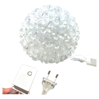 Globo Pisca Pisca Com 100 Lâmpadas Led Flor Natal Globo Pisca Pisca Com 100 Lâmpadas Led Flor Natal