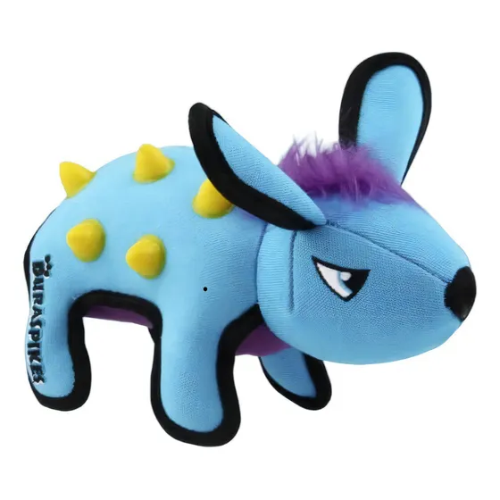 Juguete Para Perro Peluche Gigwi Duraspikes Rabbit 26cm Color Celeste