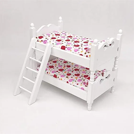 Casas Para Muñecas Y Muñecos, Litera Doble En Miniatura