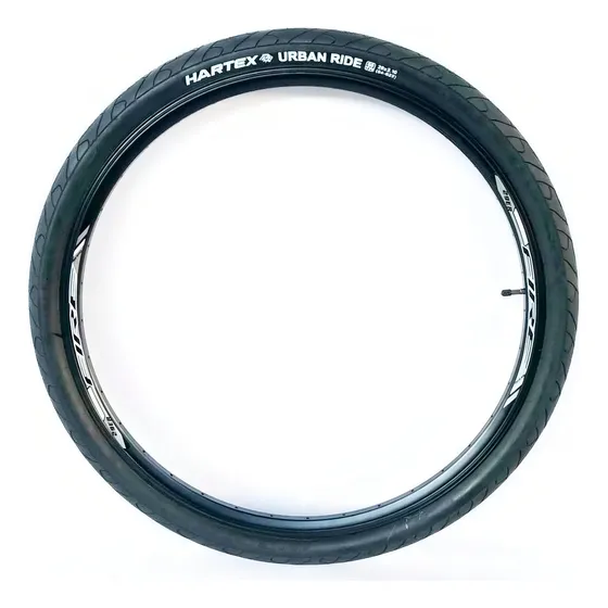Cubierta Bicicleta Hartex Urban Ride Rodado 29 X 2.10 Slick Color Negro