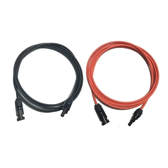 Awtsuncon Par Cabl Panel Solar Negro Rojo 8 Awg 4 Conector