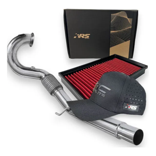 Kit Stg2 Downpipe Inox + Filtro Esportivo Golf Gti Jetta Gli