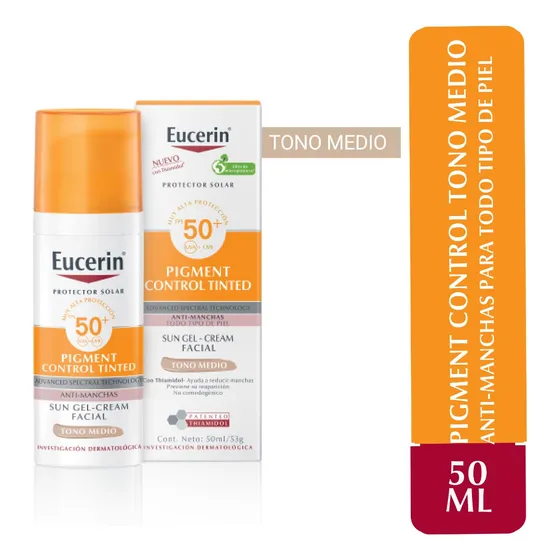 Protector Solar 50 Eucerin Pigment Control Facial Tono Medio