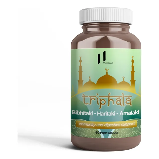 Triphala (amalaki + Bibhitaki + Haritaki) - 60 Cáps 1000 Mg