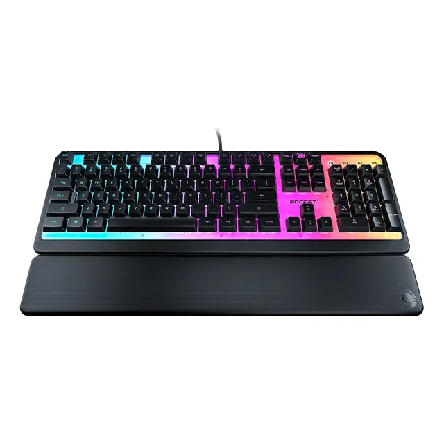 Roccat Magma Membrane - Teclado Para Juegos De Pc Rgb Con Re