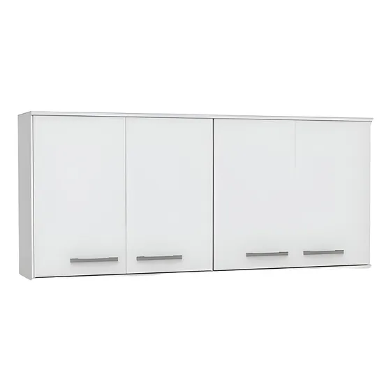 Alacena 1.40 X 0.62 Melamina Orlandi 4p 616 Premium Blanca